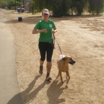 Gracie helping me through Mile 98